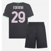 AC Milan Youssouf Fofana #29 Replica Third Minikit 2024-25 Short Sleeve (+ pants)